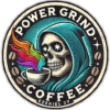 Logo for Power Grind Coffee w Ezekiel 37
